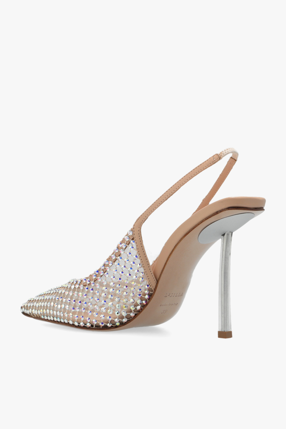 サンダル・ミュール LE SILLA Embellished mesh Gilda pumps (2299U080P1PPSAS 160) GILDA SANDAL 110 mm ORO/PARADISE | Le Silla